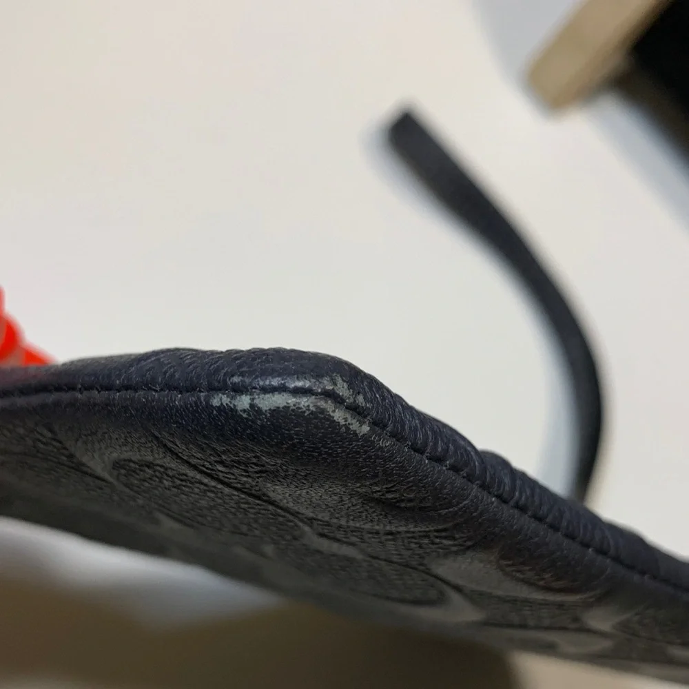 Coach Embossed Black Wristlet - Picture 2 of 6